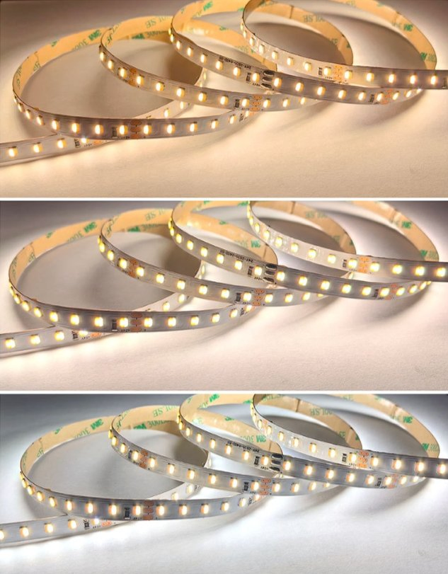 High CRI95 Tunable White LED Strip Light 240LED/M 2835 Dual Color Light