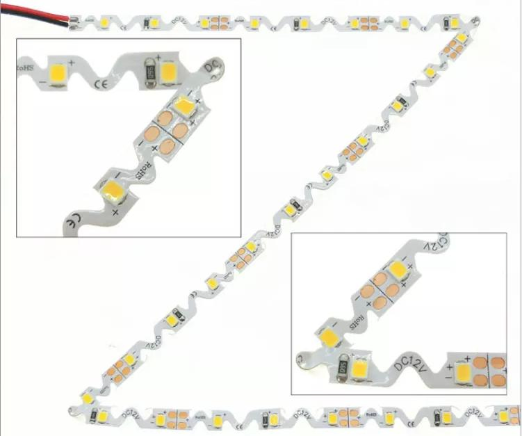 Super Bright Source 2835 Zigzag S Shape S Type LED Strip for Signage
