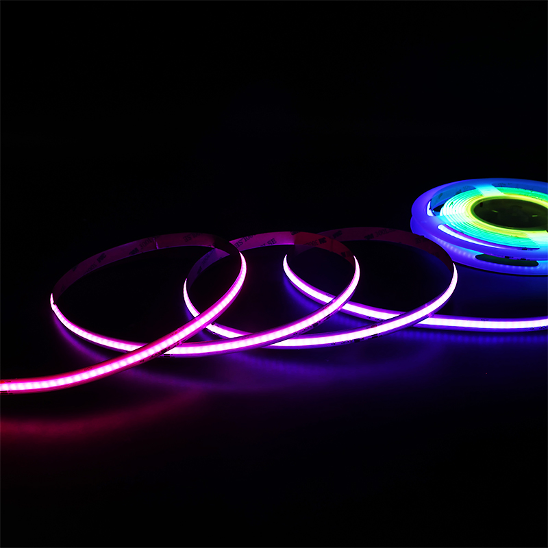 Smart WiFi Spi Fcob RGB LED Strip Kit DC24V 720 LEDs Ws2811 Rgbic Addressable Pixels Fob COB Lights Alexa Google Home