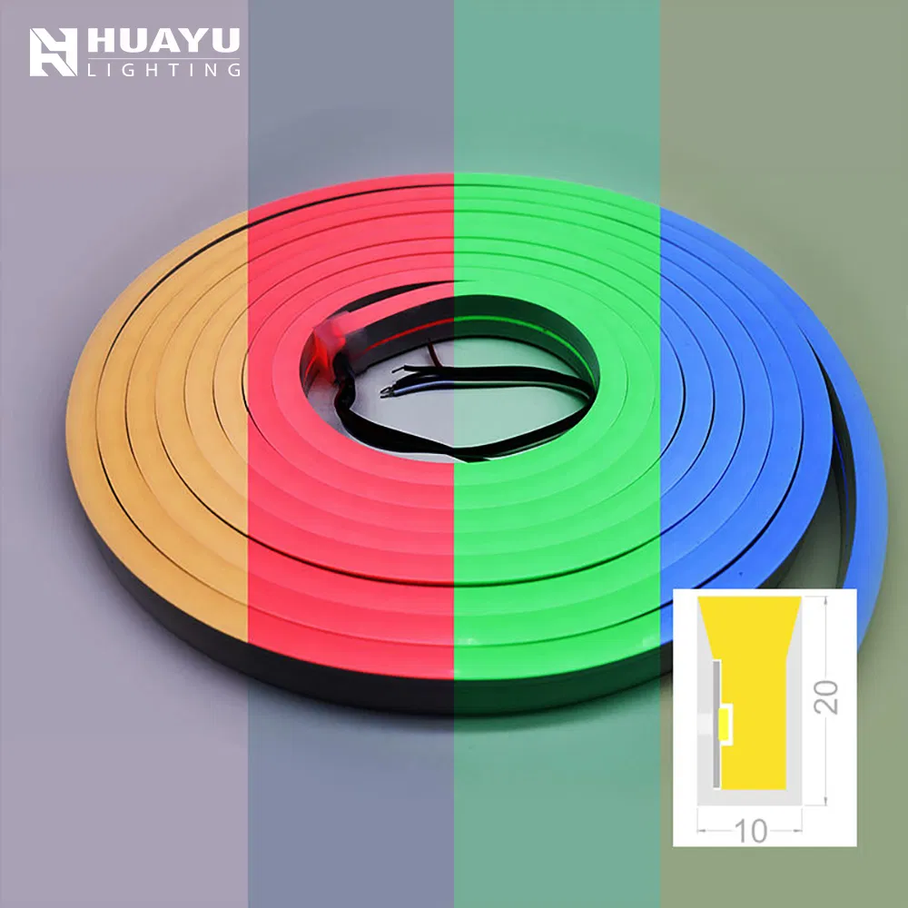 Curvable 10X20mm Side Lit Digital Addressable One Color Tunable White High Quality LED Neon Strip