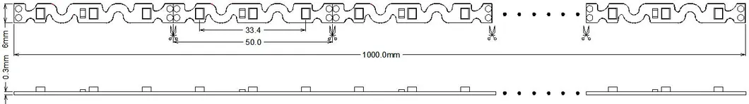 LED Strip Dimensions Diagram
