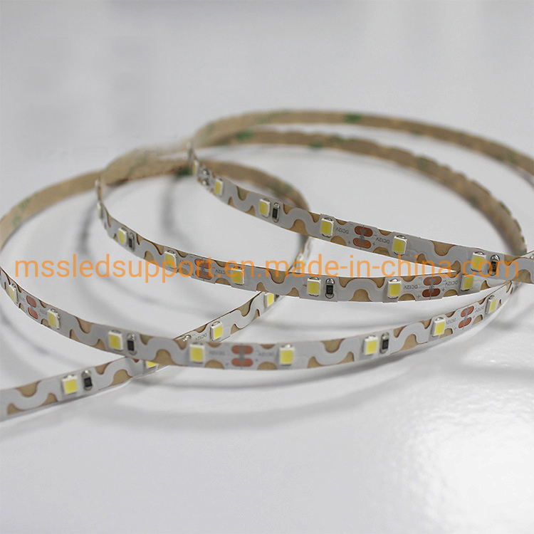 6mm 12V 60LEDs 72LEDs "S" Type Zig Zag PCB Shape LED Tape Easy Bend LED Strip light
