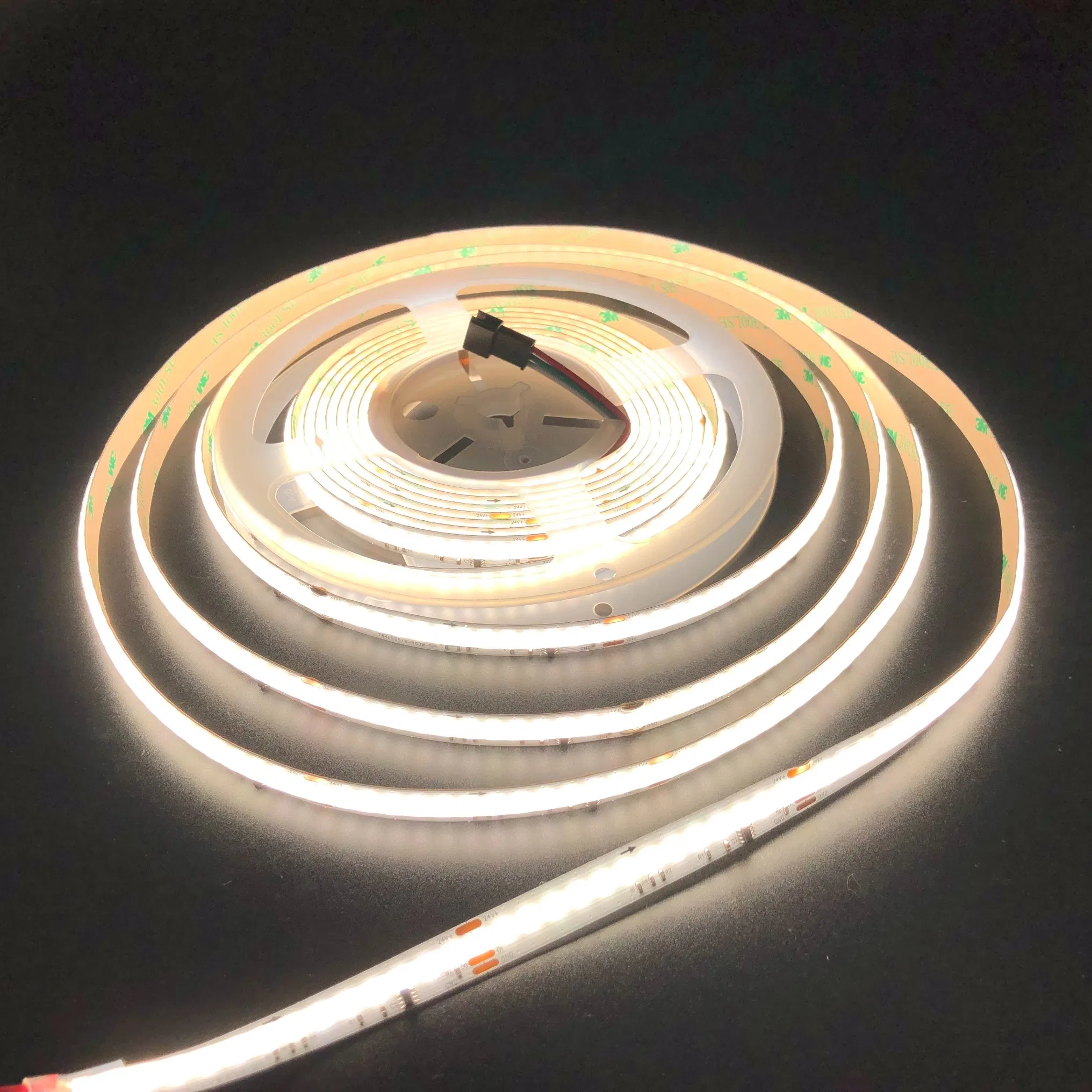 High Brightness Addressable COB Rgbcct LED Tape 24V RGBW + CCT Digital Strip