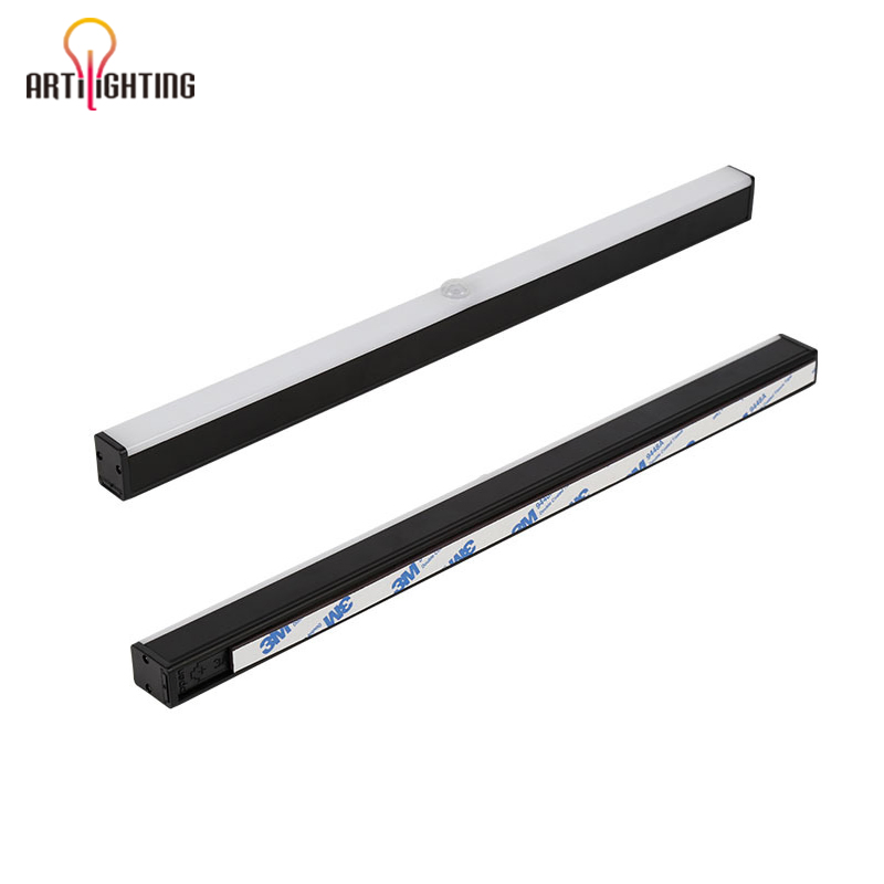 Rechargeable USB Motion Sensor Rigid Bar Strip Lamp LED Showcase Lighting for Shelf Cabinet