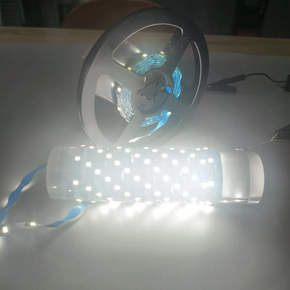 Customized Acrylic Sign Letters SMD2835 60LEDs/M White 12V S Shape Zigzag LED Strip