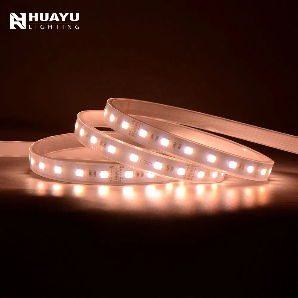 High CRI95 RGB+CCT SMD5050 60 LEDs/M, 22W/M, Tunable White &amp; RGB Combined, IP65, Sanan Chip Flex Strip