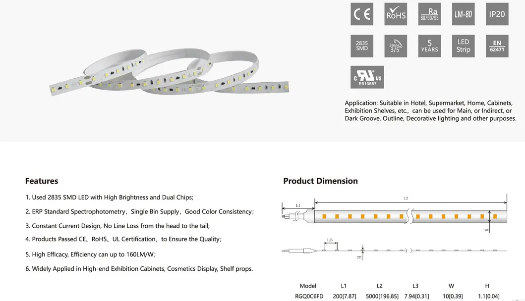 Flexible LED Strips High Brightness