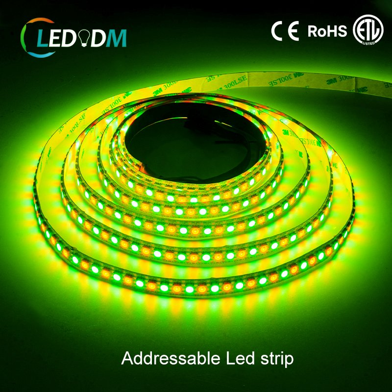 China Wholesale Factory 12V Ws2815 Ws2815b 5050 SMD RGB Digital Addressable LED Light Strips for Lighting Projects