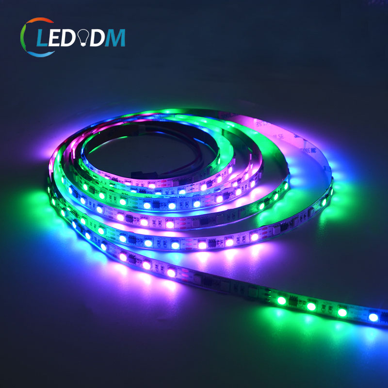 China Wholesale Factory 24V Ws2811 Ws2811b SMD5050 RGB Digital Addressable LED Lighting Strip (ETL CE)
