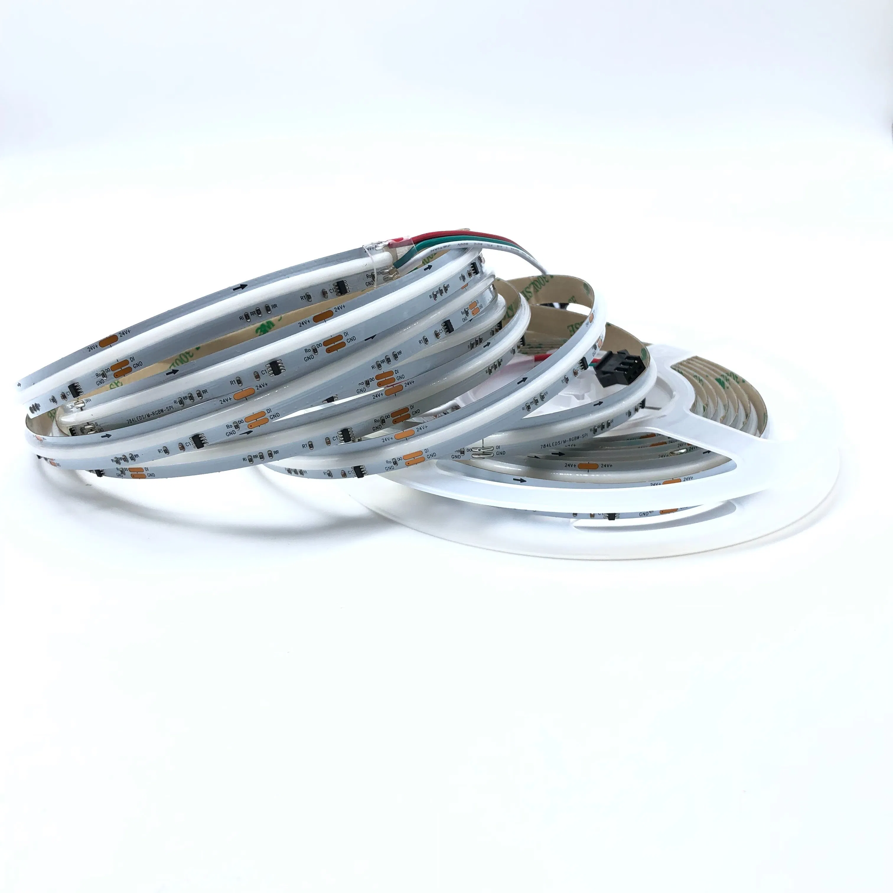 High Brightness Addressable COB Rgbcct LED Tape 24V RGBW + CCT Digital Strip