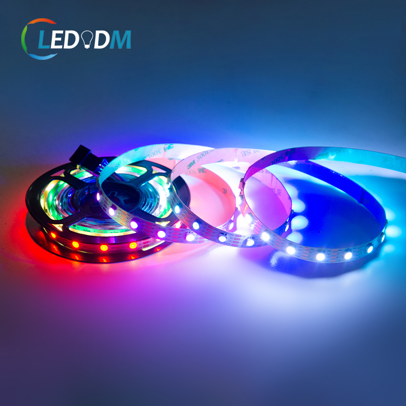 China Manufacturer 12V Ws2815 12 Volt 5050 RGB Color Chaging LED Strip Addressable LED Light Strips with ETL