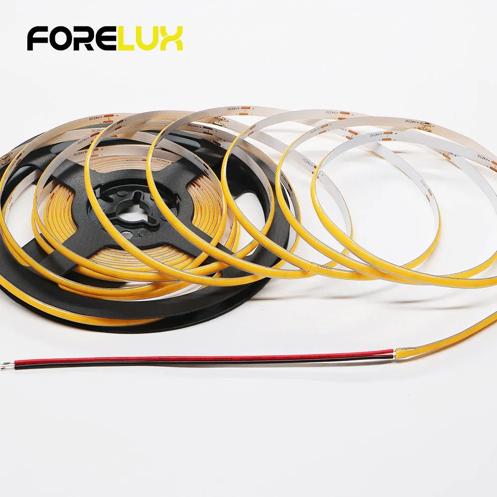 Ultra Narrow LED Strip COB 5mm DC24V 480LEDs IP20 No Light DOT Dimmable COB Strip