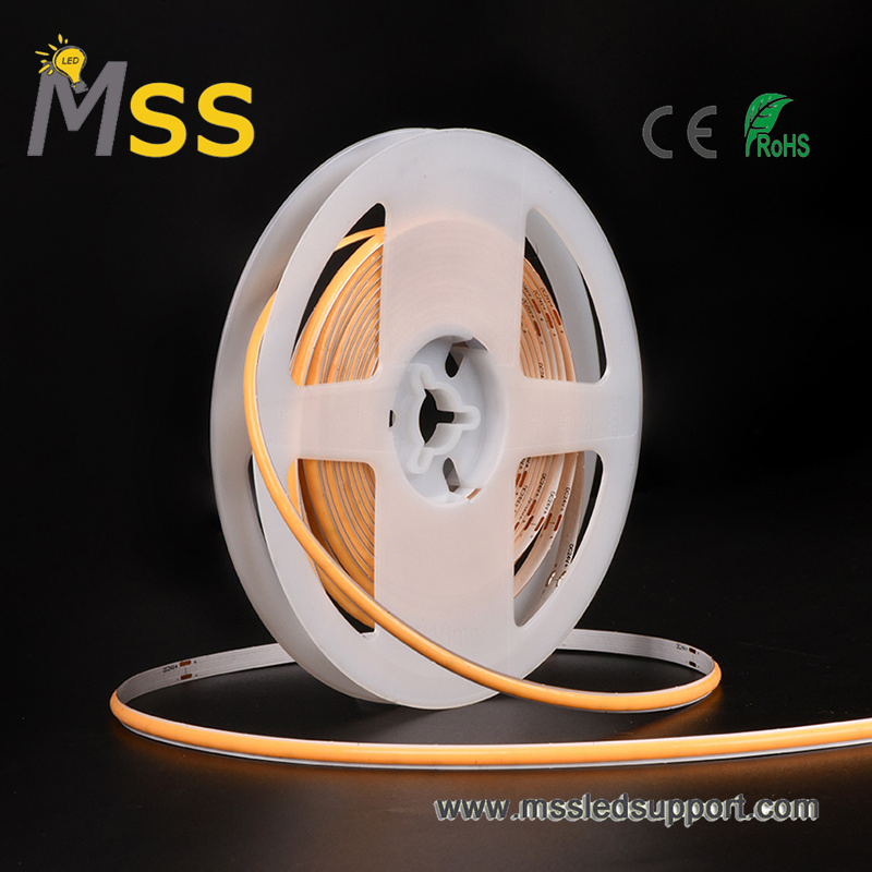 Custom High CRI 90 95 98 COB 2700K 3000K 4000K 6000K Ultra Narrow 5mm 4mm 3mm COB LED Strip for Cove Lighting