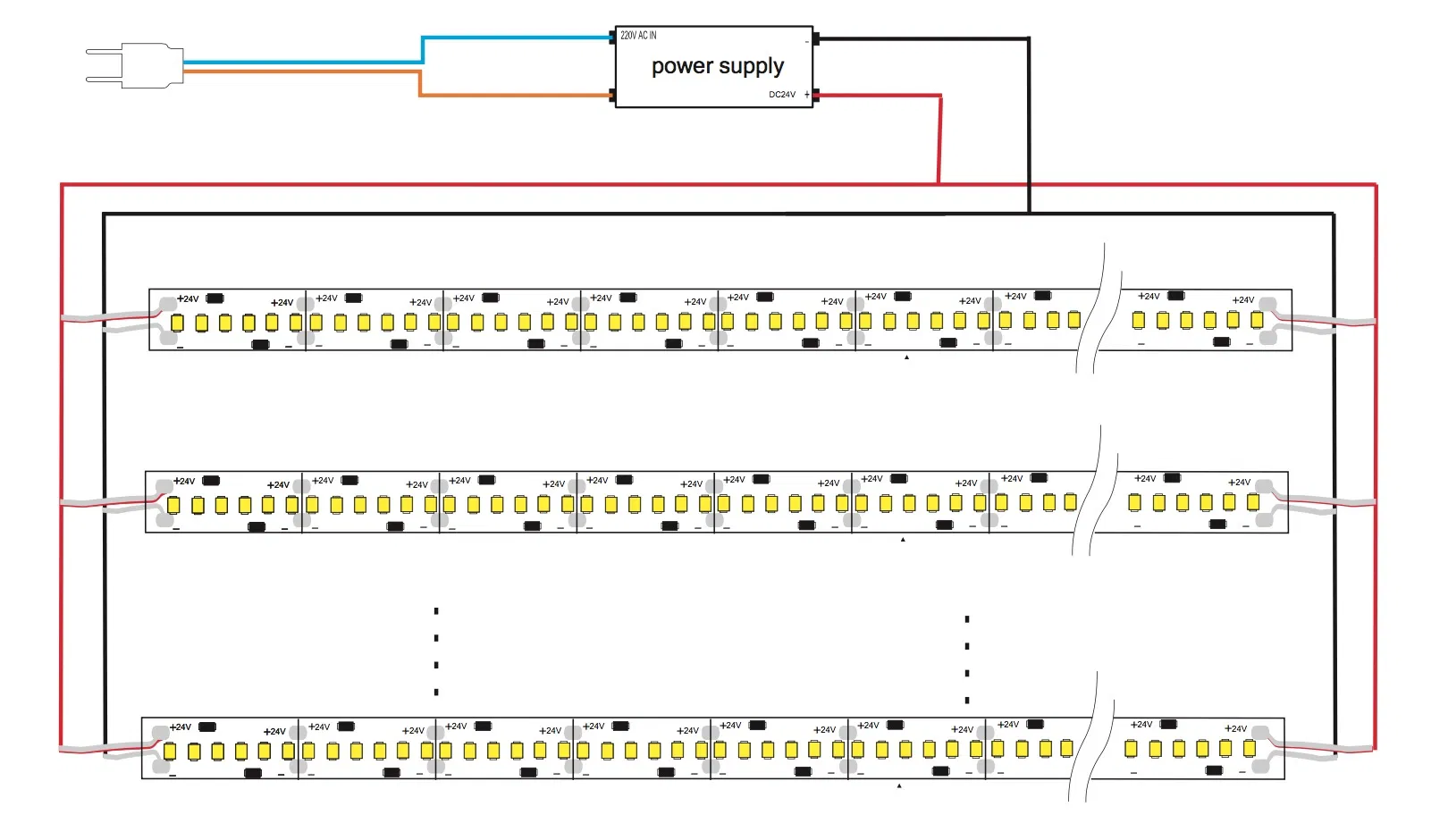 High Quality 2216SMD LED Strip Light No Darkness Side Emitting Suitable for Decoration Linear LED Flexible Light