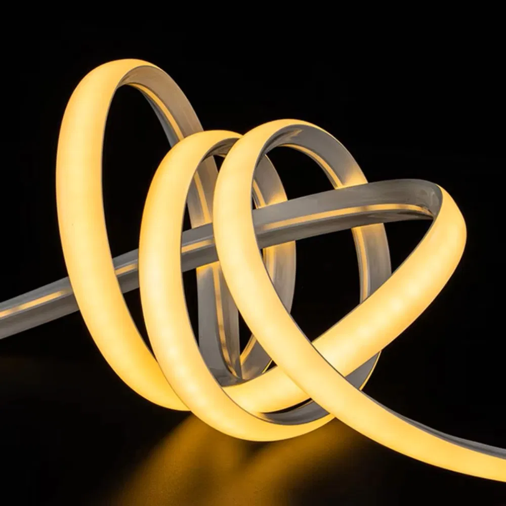 Silicone LED Neon Flex Strip Light 12/24V Custom Sizes Side Lightin IP67 Waterproof Outdoor Indoor Neon Rope Light for Wall, Garden, Building, Landscape