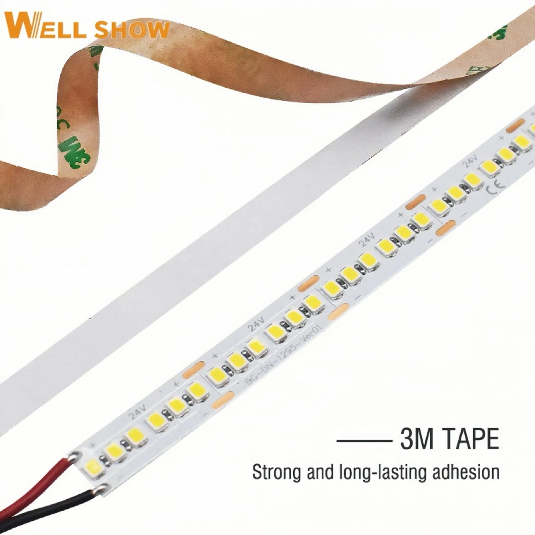 High Efficacy 240LED/M 2835 SMD 24V 8mm Dimmable Addressable Outdoor LED Strip