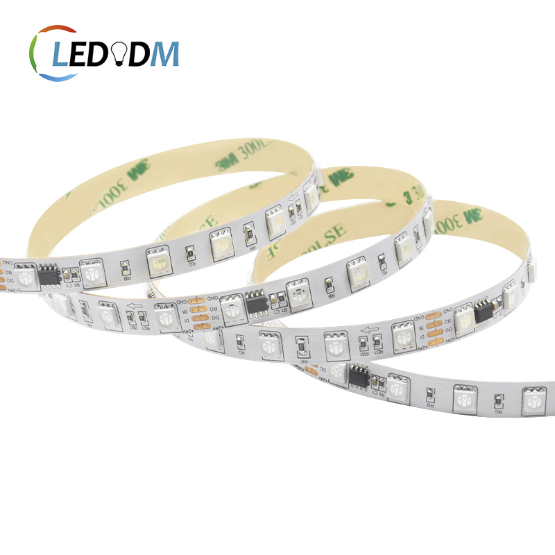 China Wholesale Factory 12V 24W TM1934 Ws2818 SMD5050 RGB Digital Addressable LED Strips for Lighting Projects