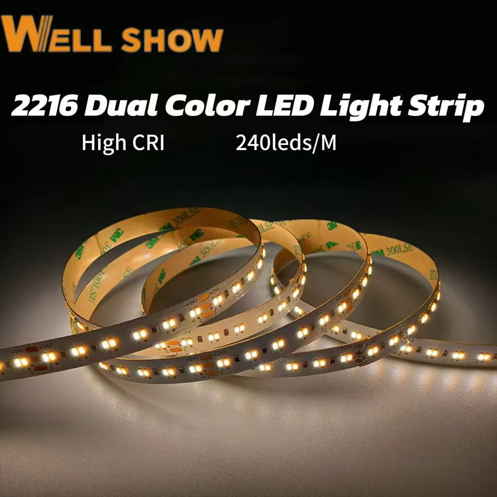 Dual Colour Tunable White LED Strip Light 24V SMD 2216
