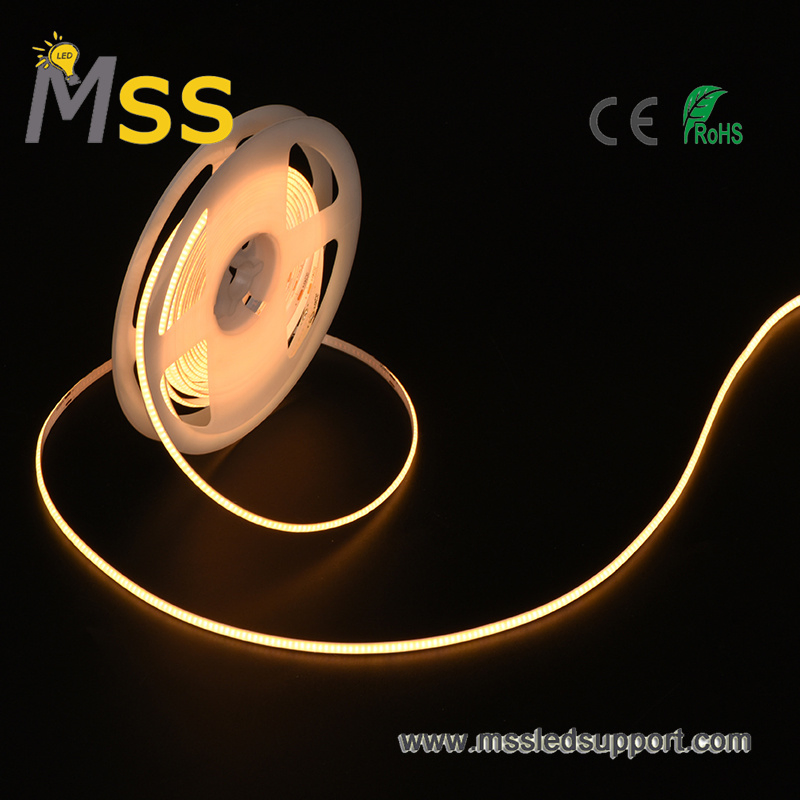 Custom High CRI 90 95 98 COB 2700K 3000K 4000K 6000K Ultra Narrow 5mm 4mm 3mm COB LED Strip for Cove Lighting