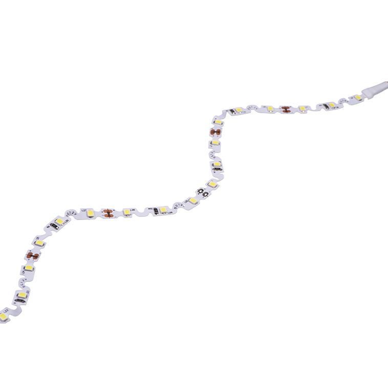 S Shape Flexible Constant Current High CRI Ra90 SMD 2835 LED Zigzag 60LED Strip Lights