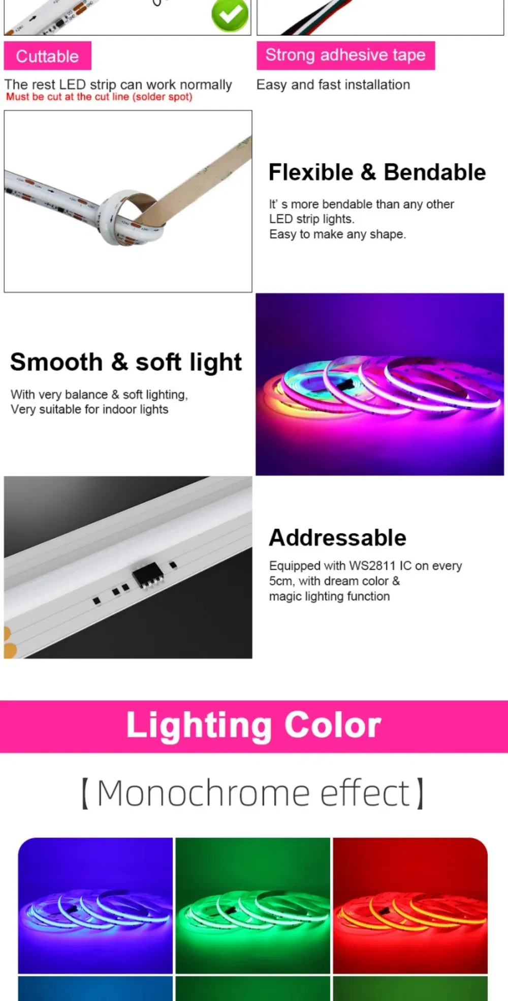 Addressable LED Strip Application
