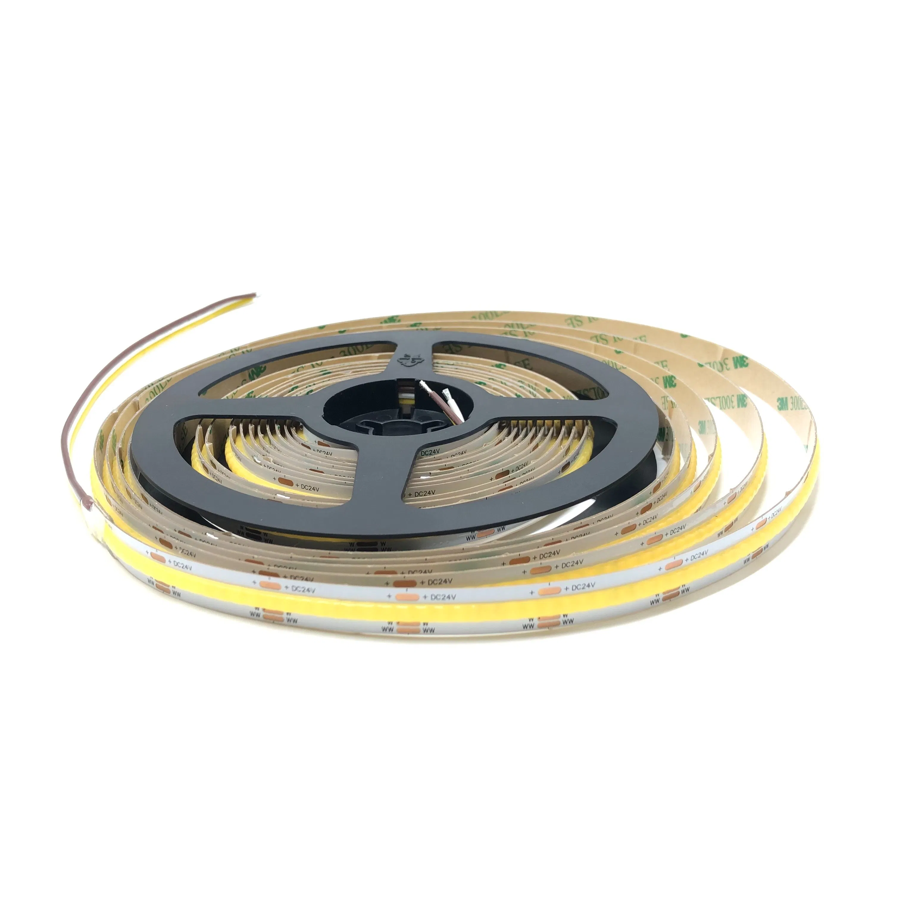 Dotless COB CCT LED Strip Light DC24V Adjustable White LED Tape Lighting