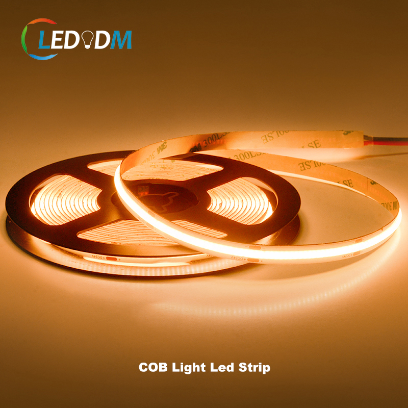 Dim to Warm 12V 1000 Lumen No Heat Flexible Cut Rgbic COB LED Vs LED Strip 10m China Fair Price IP68 Outdoor LED COB Strip with ETL CE Rhos
