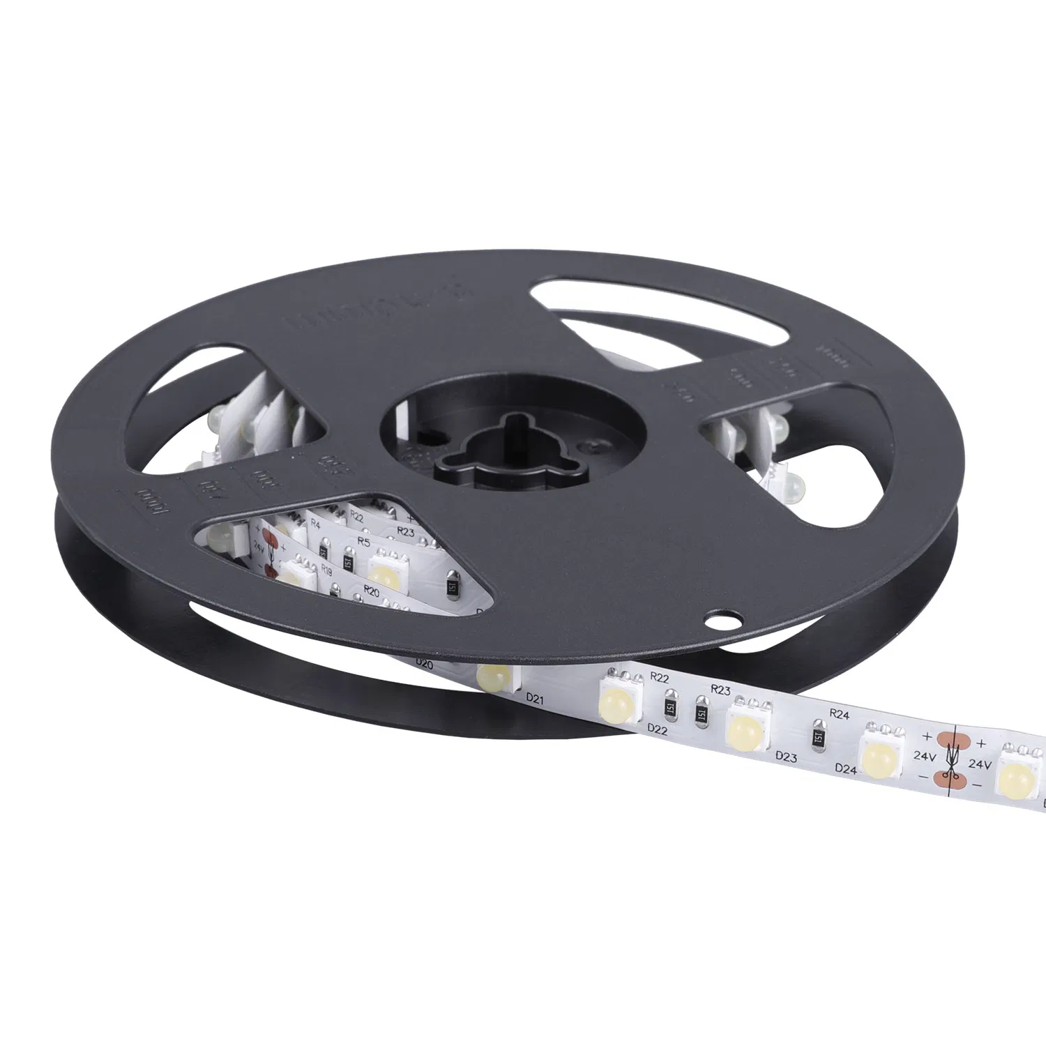 Ultra narrow beam angle 30 degree 60led/m 24VDC SMD5050 led strip with lens