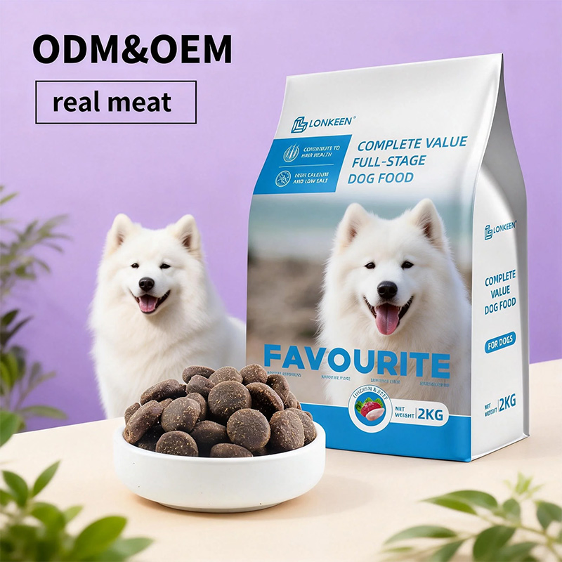 Alimento seco para perros de raza universal, seguro y ecológico, hecho con materias primas