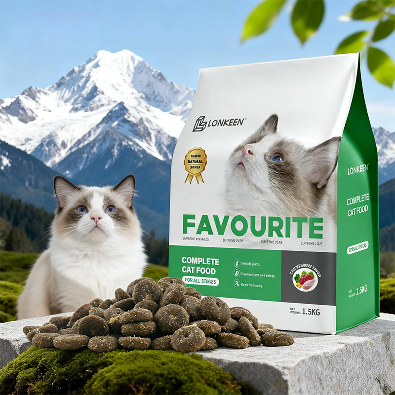 Alimento Natural para Mascotas al por Mayor, Alimento Seco para Gatos con Alto Contenido de Proteínas