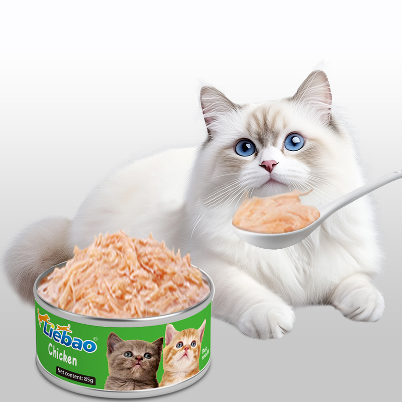 Aperitivos para mascotas orgánicos premium de alta calidad enlatados para perros, comida húmeda para gatos