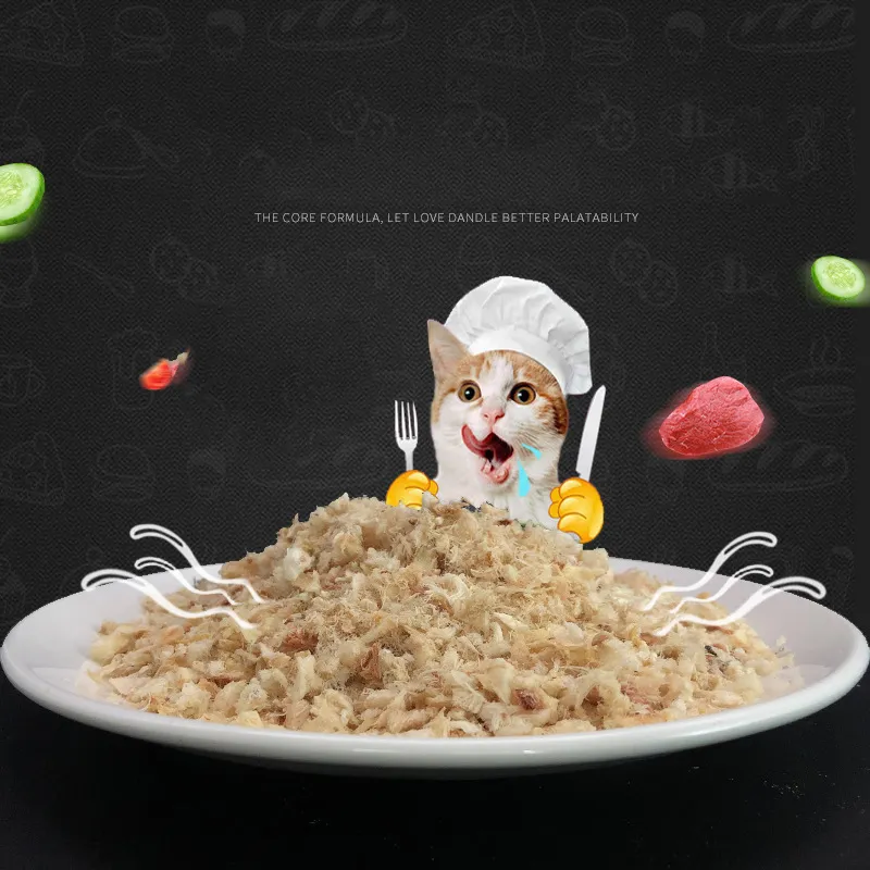 Snack para Mascotas Liofilizado Pescado Mince Liofilizado 500g Comida Nutritiva para Gatos y Perros