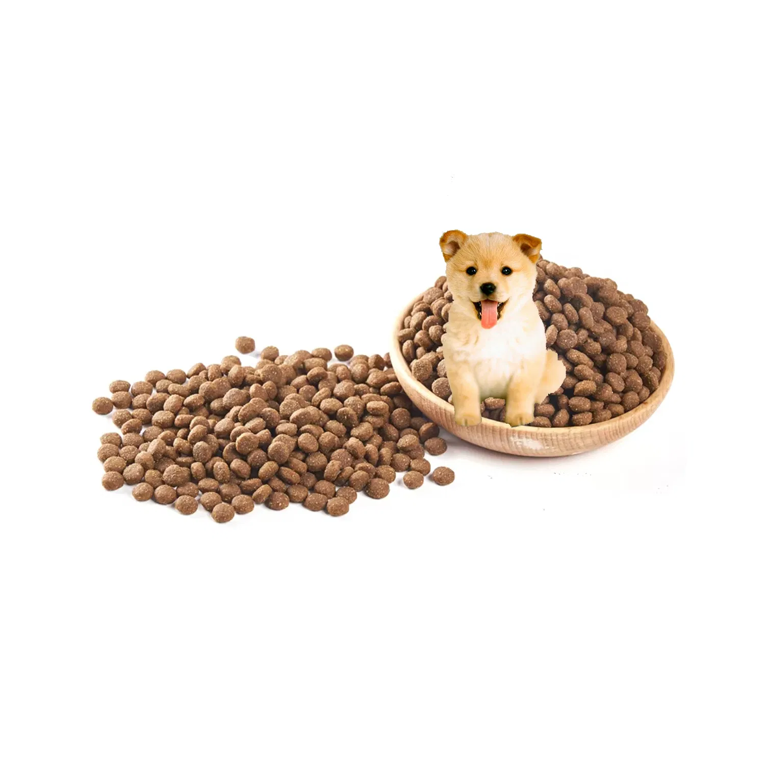 Precio por tonelada de comida para perros deshidratada de la mejor carne al por mayor de la mejor raza