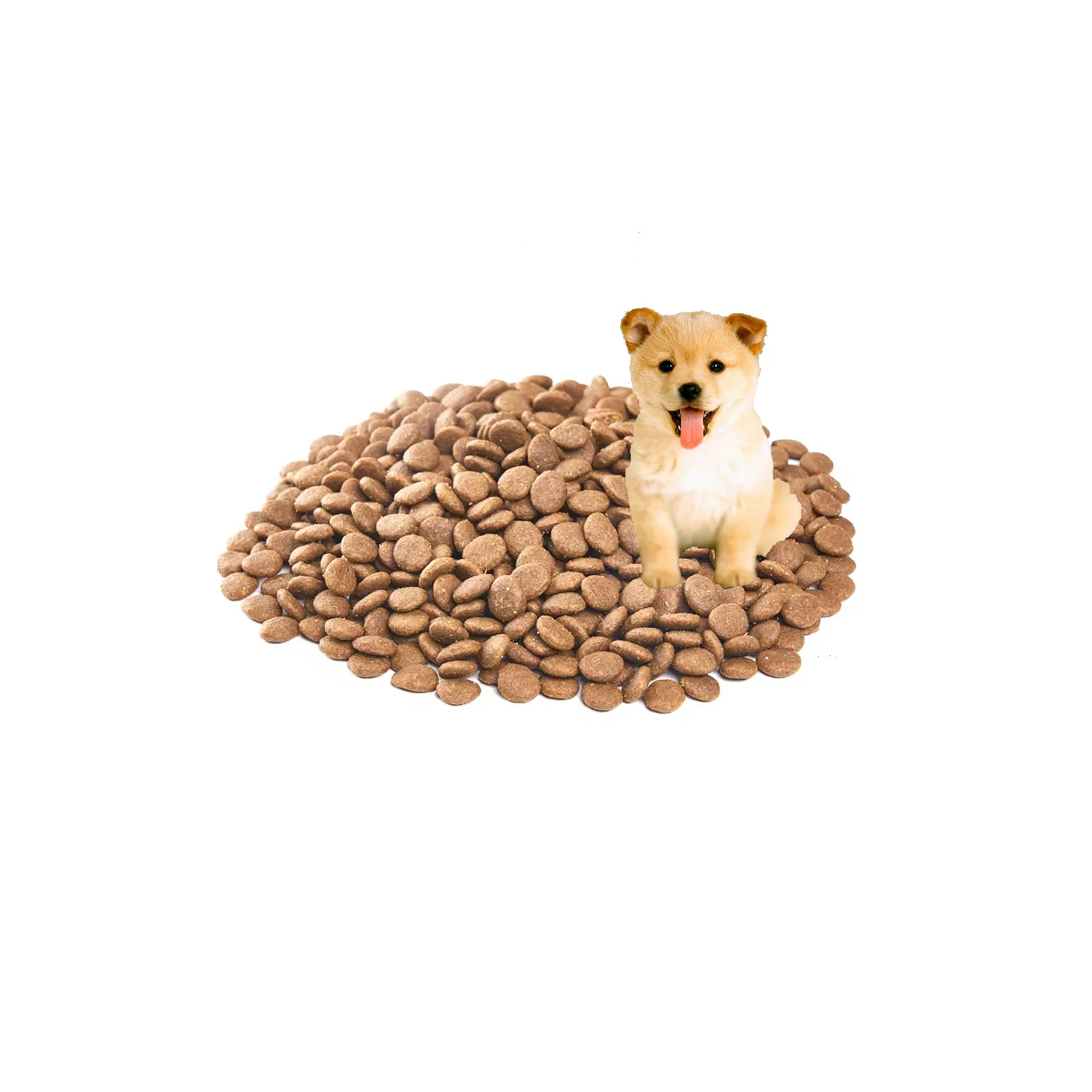 Precio por tonelada de comida para perros deshidratada de la mejor carne al por mayor de la mejor raza