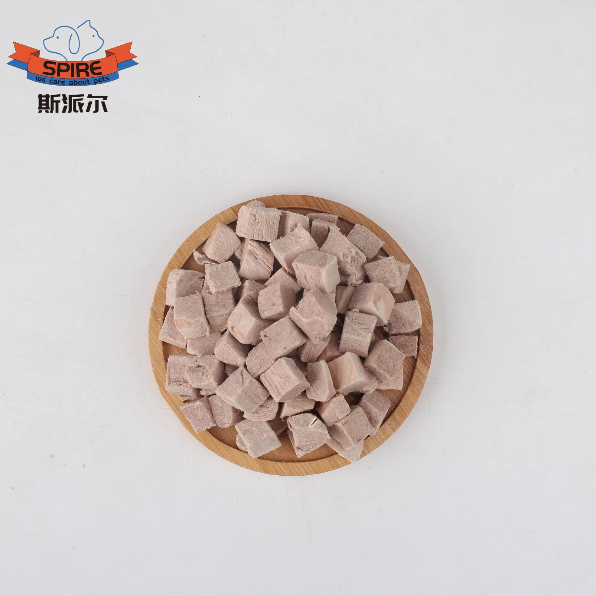 Proveedor de comida para gatos, cubos de pato liofilizados, bocadillos para gatos, golosinas deshidratadas para gatos