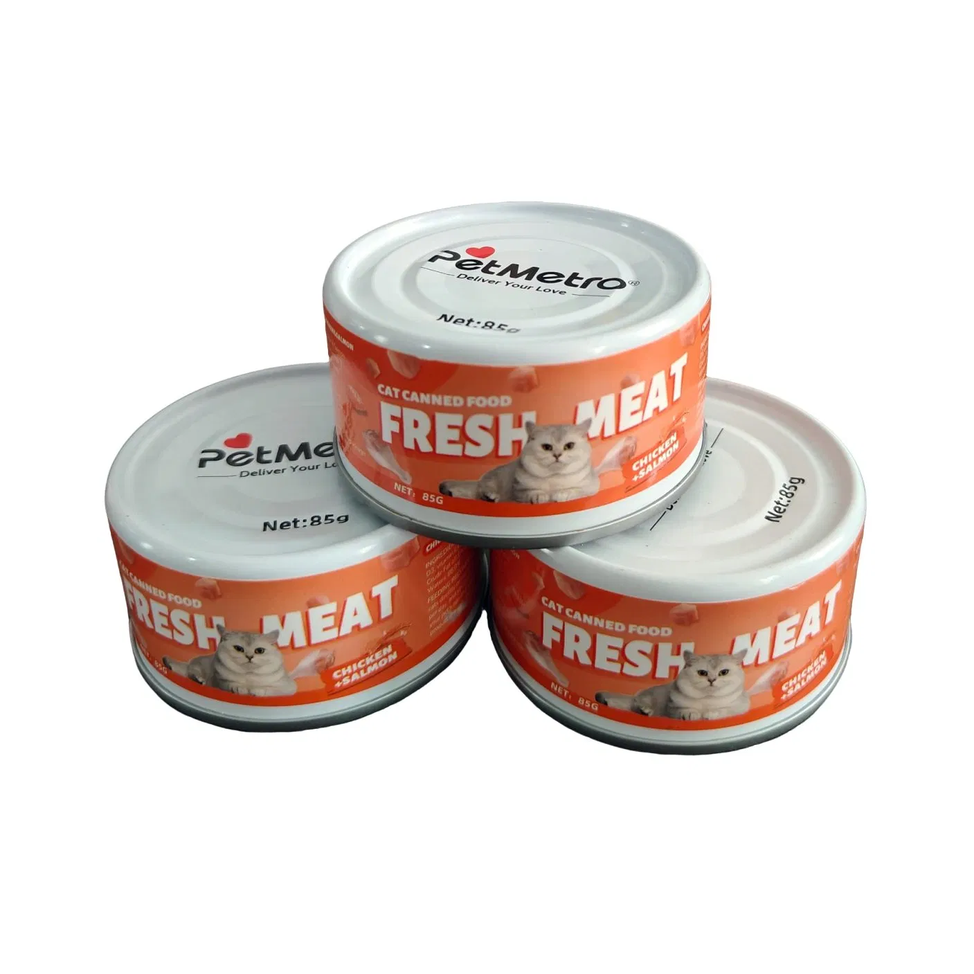 Mezcla de carne fresca sin granos nutritiva con abastecimiento premium ideal para socios de marca privada Neto 85g comida para mascotas de carne fresca
