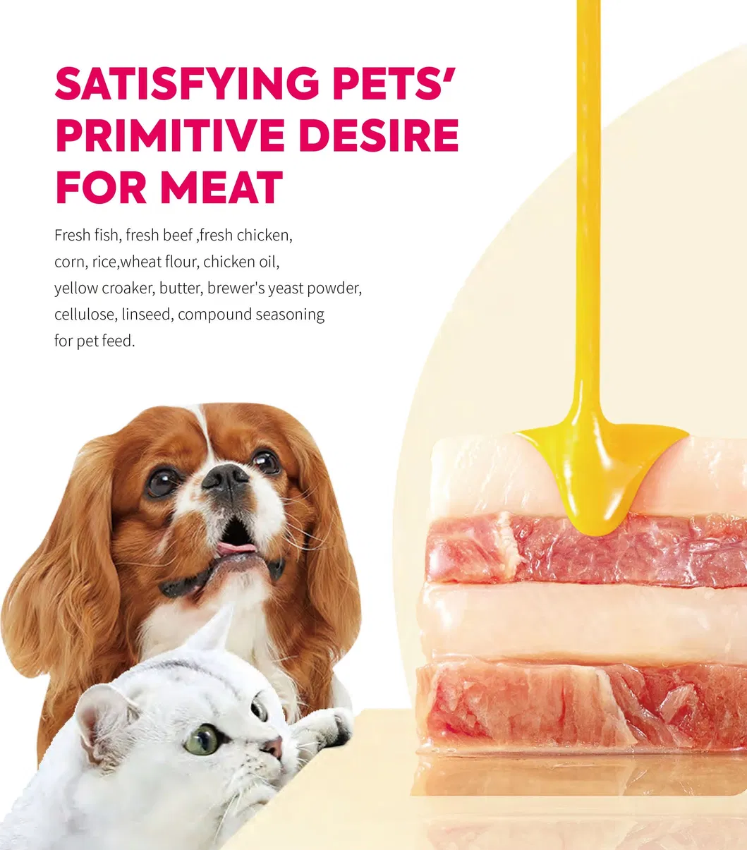 Alimentos enlatados para perros y gatos de alta nutrición de fábrica en China