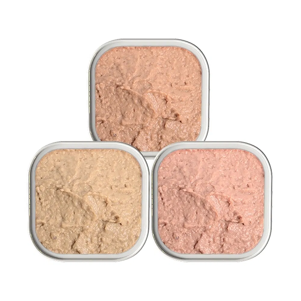Precio Bajo Mayorista Fábrica China Comida Húmeda Easa Perro Mousse de Atún Pate100gno Aditivos Sin Granos Comida Húmeda para Perros