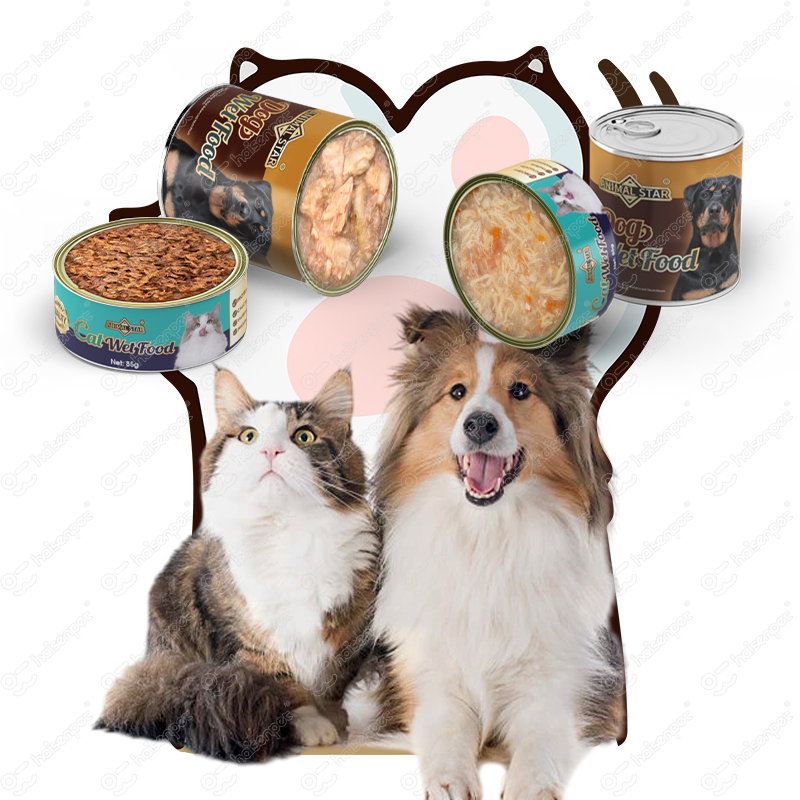 Entrega Rápida al por Mayor a Granel 100% Fórmula Natural de Carne Fresca en Lata para Gatos y Perros