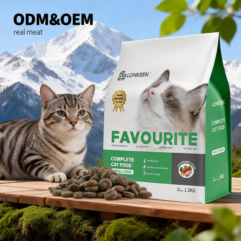 Alimento Natural para Mascotas al por Mayor, Alimento Seco para Gatos con Alto Contenido de Proteínas