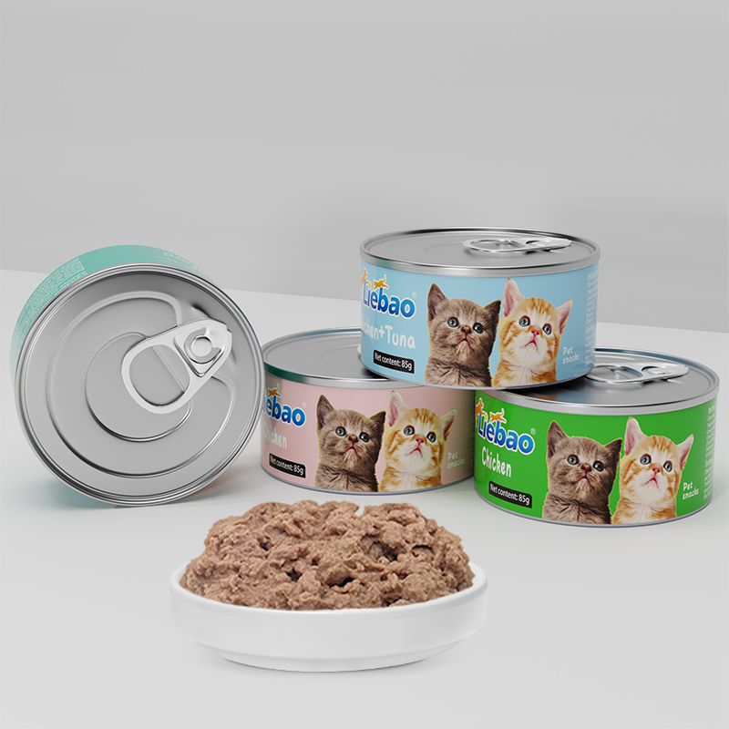 Venta Caliente Fábrica Carne Primero Snacks Húmedos Enlatados Comida para Mascotas para Gatos