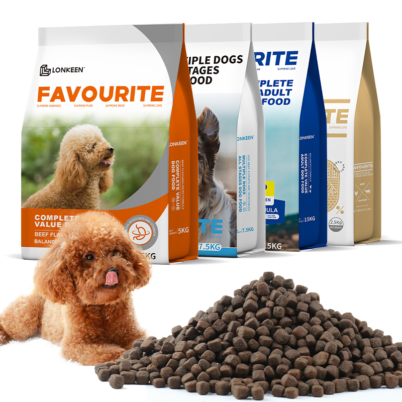 Alimento seco para perros sin granos y alto en proteínas, suministro a granel, alimento para mascotas OEM