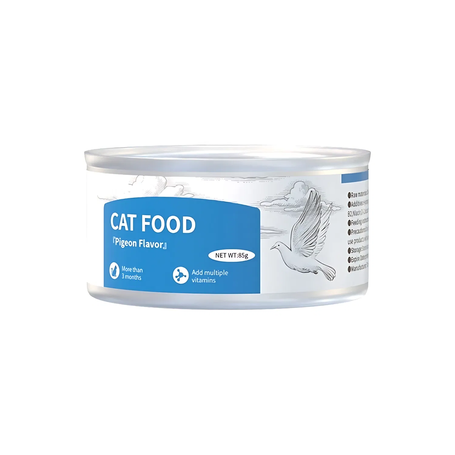 Receta de comida para gatos enlatada alta en proteínas y baja en carbohidratos para el control de peso de gatos interiores