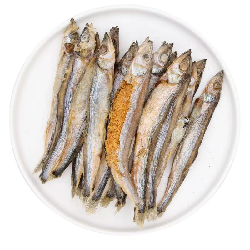 Pescado Capelín Liofilizado Natural Saludable Golosinas para Perros y Gatos Alimento para Mascotas