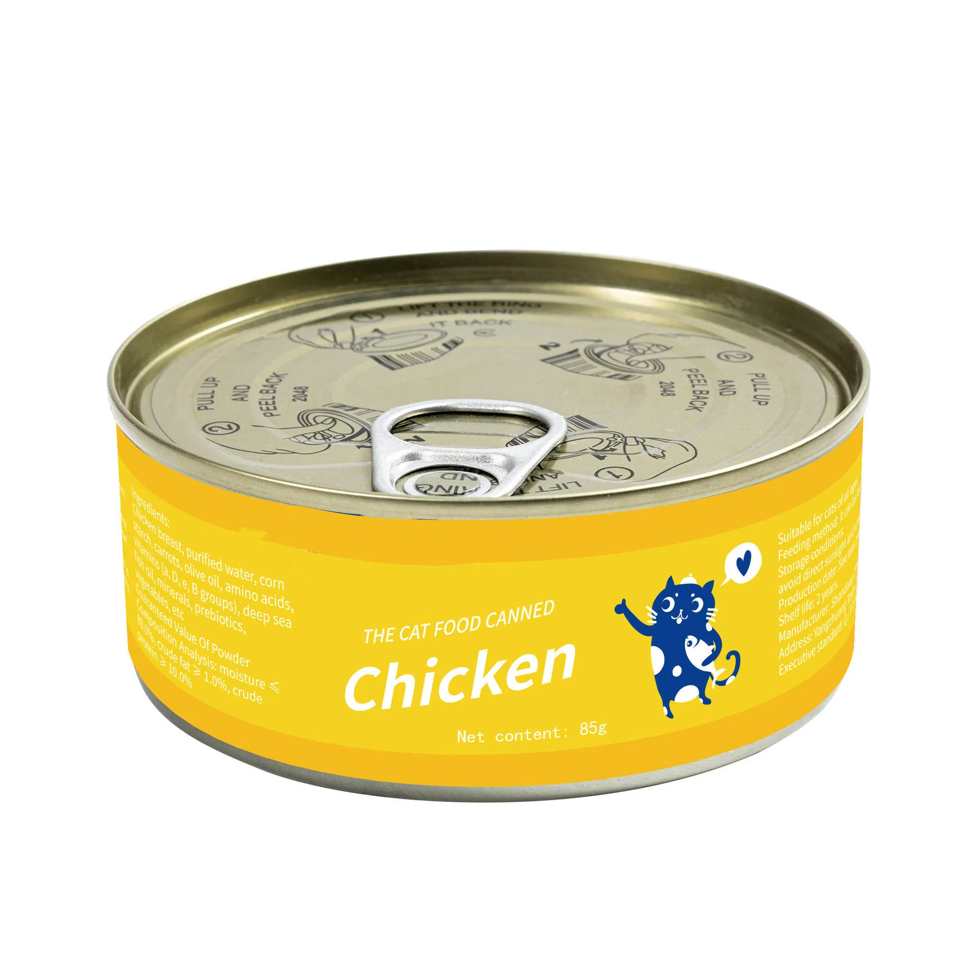 Comida húmeda para gatos de pollo sin granos - Adecuada para estómagos sensibles