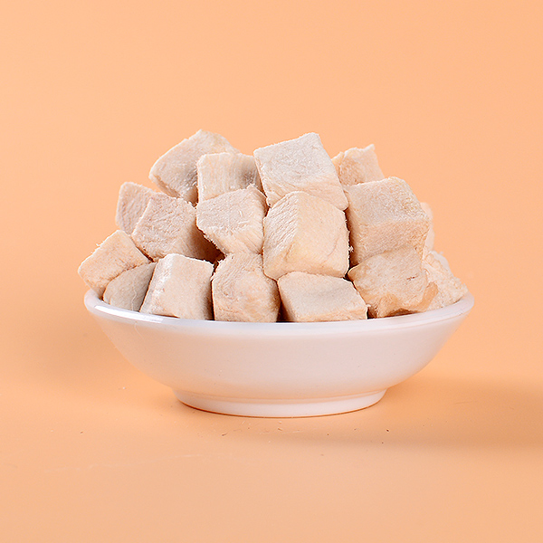100% Alimento para mascotas al por mayor de pechuga de pollo liofilizada natural deshidratada, golosinas congeladas para perros y gatos, fabricante de fábrica OEM ODM