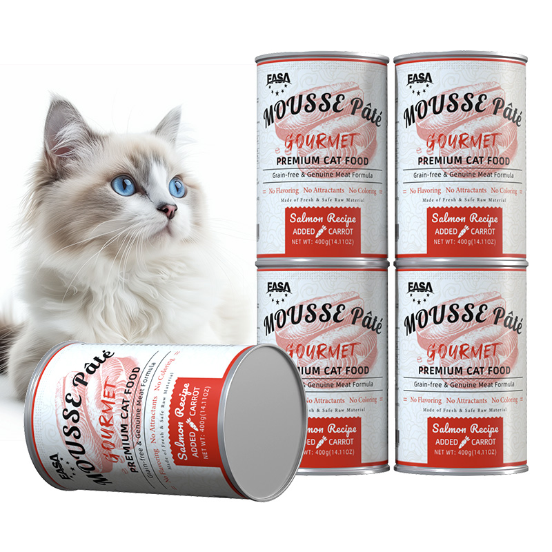 Venta Caliente OEM ODM 400g Latas de Comida Húmeda para Gatos Agencia de Fábrica Comida para Mascotas para Gatos y Perros