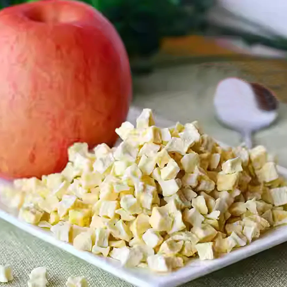 Sin Azúcar Dados de Manzana Secos Cubos de Manzana Deshidratada Fruta Deshidratada Snacks para Mascotas Compañero de Avena