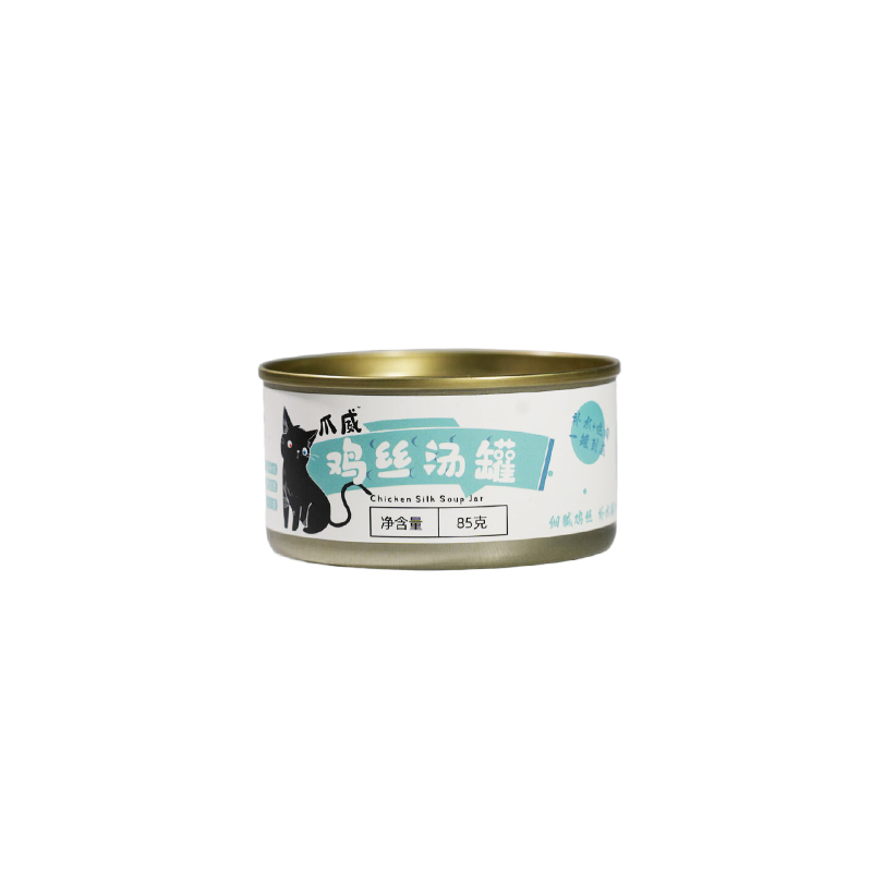 Alimento húmedo para mascotas/gatos enlatado de pollo, atún, carne de res, bacalao, pato, bocadillos marinos, caldo de pescado, textura suave y desmenuzada, alto en proteínas, fácilmente digestible