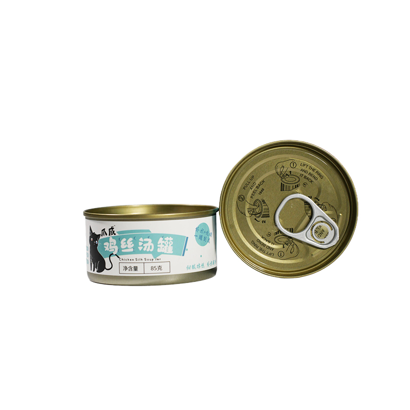 Suplemento alimenticio saludable natural sin granos para gatos / comida húmeda enlatada de pollo / atún / res / bacalao / pato / bocadillo marino / caldo de pescado